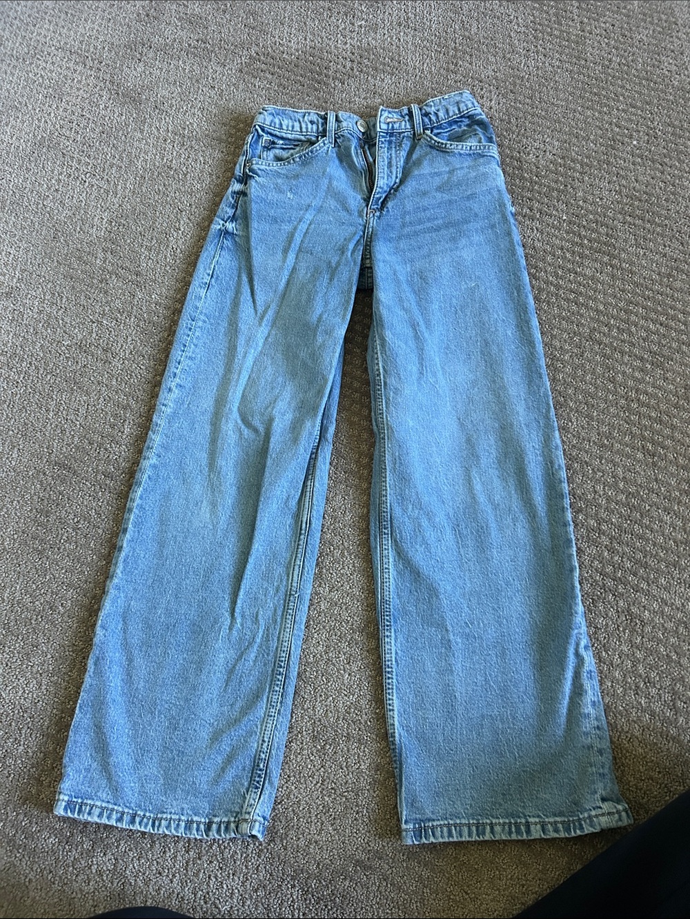 H&M Kids Classic Light Blue Wide-Leg Jeans